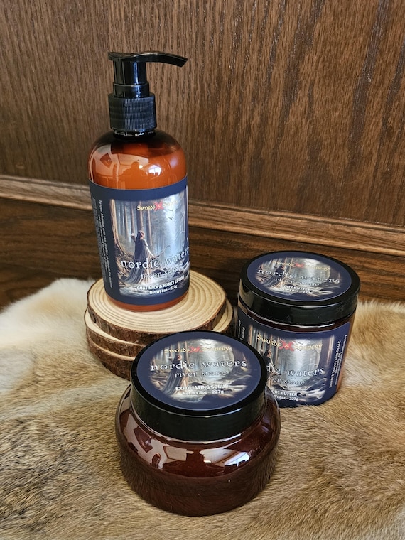 Nordic Waters Fantasy-Inspired Body Butter, Scrub, Bath Bomb & Fragrance Collection