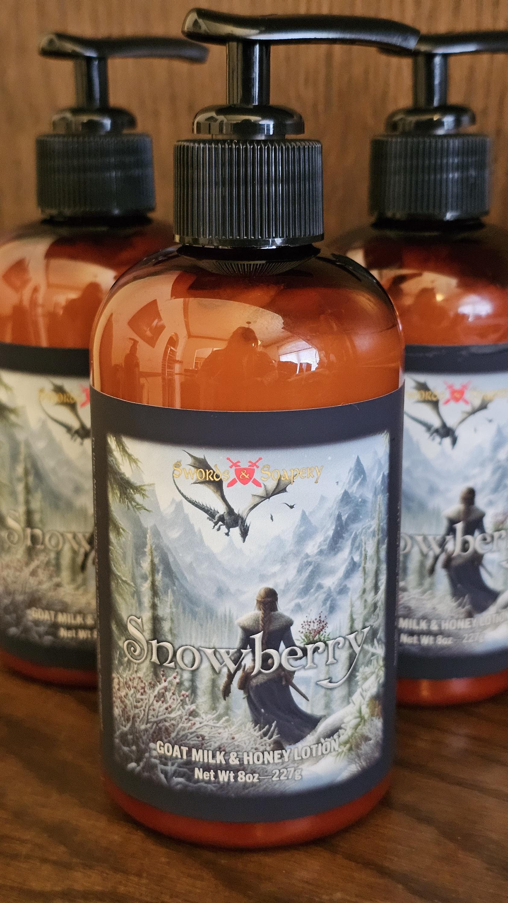 Snowberry Elder Scrolls Skyrim-Inspired Goat Milk & Honey Lotion Elder Scrolls  ESO