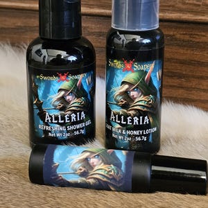 Alleria World of Warcraft WOW Body Wash, Lotion & Fragrance Collection