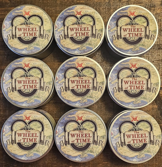 Wheel of Time Candle Set | 3-Candle Fantasy Gift Box | Inspired by Rand, Mat & Perrin | Wood Wick | Bookish Candle Gift for Fantasy Fans
