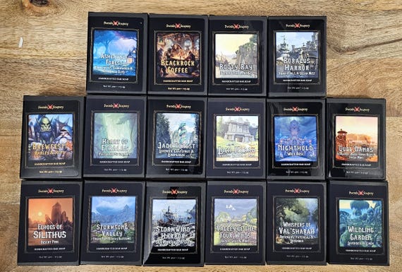 6-bar Bundle World of Warcraft WOW Artisan Soap Bars