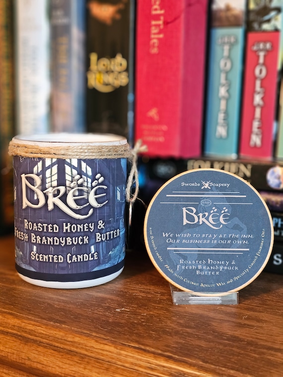 BREE Embellished 7-oz Glass Tumbler Candle * Tolkien/Lord of the Rings/Hobbit/Middle-Earth-Inspired