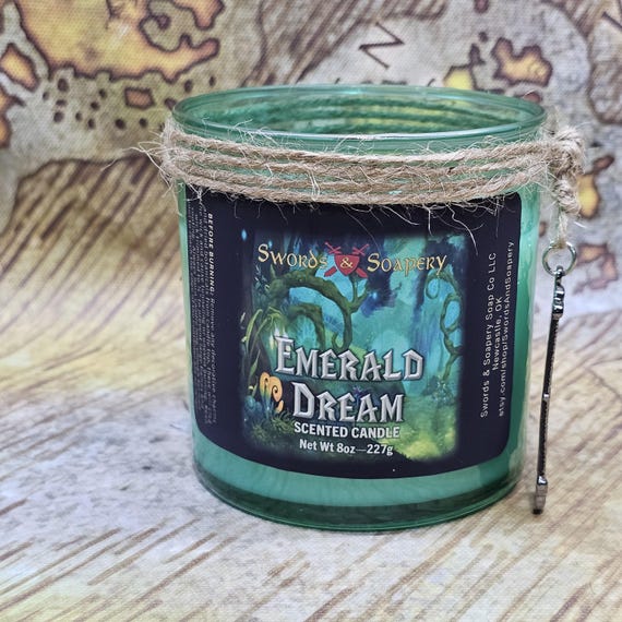 Emerald Dream | World Of Warcraft Candle | Lich King Dragonflight War Within Paladin Death Knight Druid Mage Rogue Demon Hunter Shaman