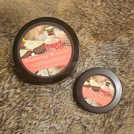 BLUSHBERRY BLOSSOM Fantasy-Inspired Bath & Body Fragrance Collection - Shower Gel, Lotion, Roll-on Perfume, Body Butter