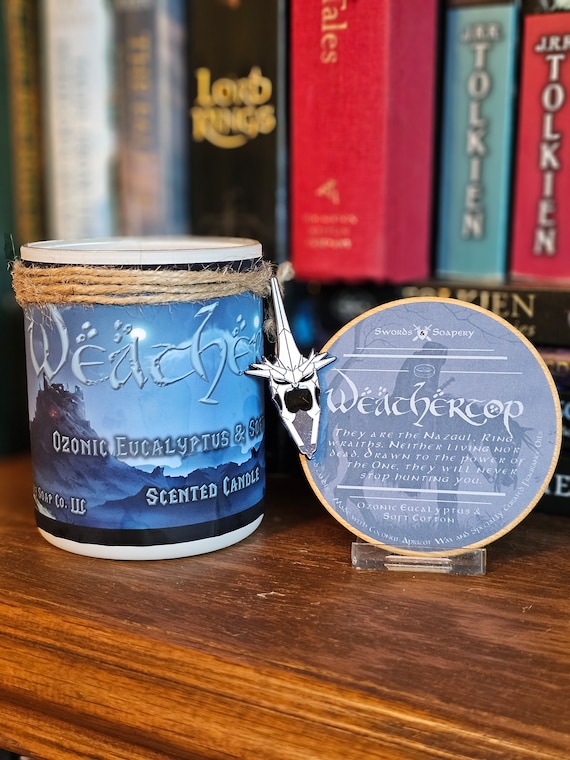 WEATHERTOP Embellished 7-oz Glass Tumbler Candle * Tolkien/Lord of the Rings/Hobbit/Middle-Earth-Inspired