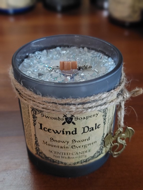 Icewind Dale D&D Embellished 7-oz Glass Tumbler Candles * Dungeons and Dragons-Inspired
