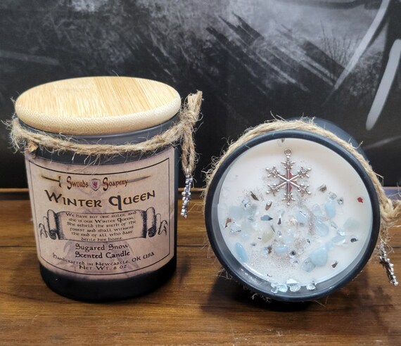 Winter Queen | World Of Warcraft Candle | Lich King Dragonflight War Within Paladin Death Knight Druid Mage Rogue Demon Hunter Shaman