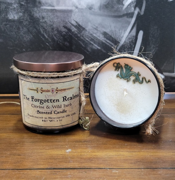 Forgotten Realms D&D Embellished 7-oz Glass Tumbler Candles * Dungeons and Dragons-Inspired
