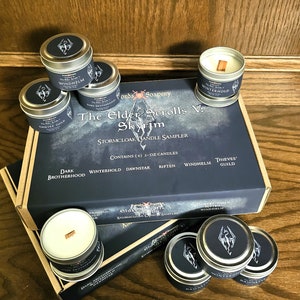 Skyrim Holds ESO 2-oz Candle Tin Bundles * Elder Scrolls Skyrim-Inspired FREE SHIPPING!