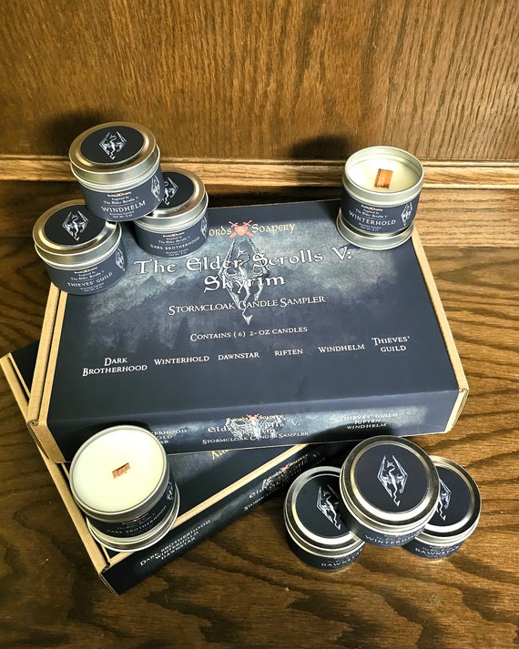 Skyrim Holds ESO 2-oz Candle Tin Bundles * Elder Scrolls Skyrim-Inspired FREE SHIPPING!