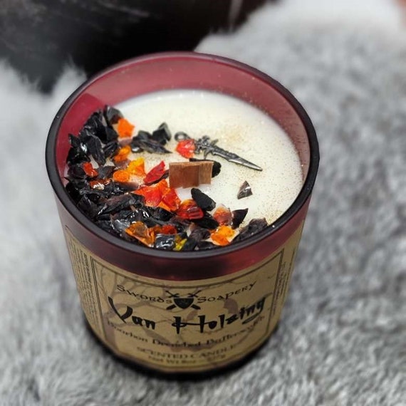 Van Helsing Halloween Embellished 7-oz Glass Tumbler Candles