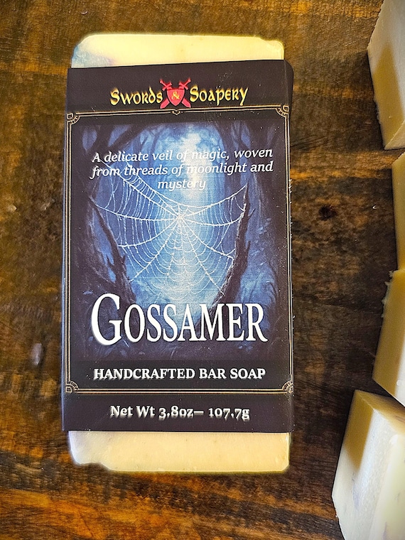 GOSSAMER– Soft Floral & Vanilla Fantasy Artisan Soap | Cold Process, Moody Floral, Handmade Gift