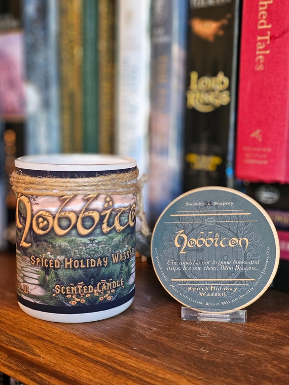 HOBBITON Embellished 7-oz Glass Tumbler Candle * Tolkien/Lord of the Rings/Hobbit/Middle-Earth-Inspired
