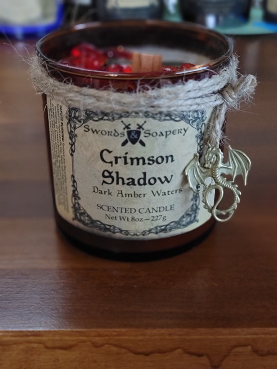 Crimson Shadow D&D Embellished 7-oz Glass Tumbler Candles * Dungeons and Dragons-Inspired