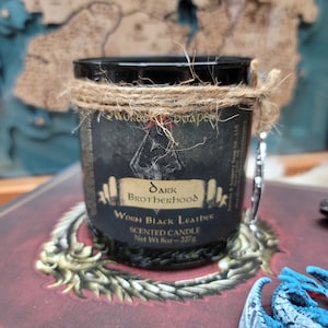 Dark Brotherhood ESO Embellished 7-oz Glass Tumbler Candles * Elder Scrolls Skyrim-Inspired