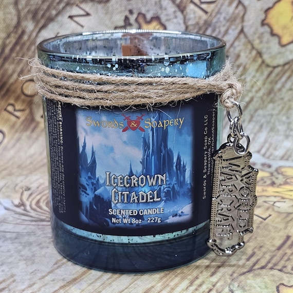 Icecrown Citadel  | World Of Warcraft Candle | Lich King Dragonflight War Within Paladin Death Knight Druid Mage Rogue Demon Hunter Shaman