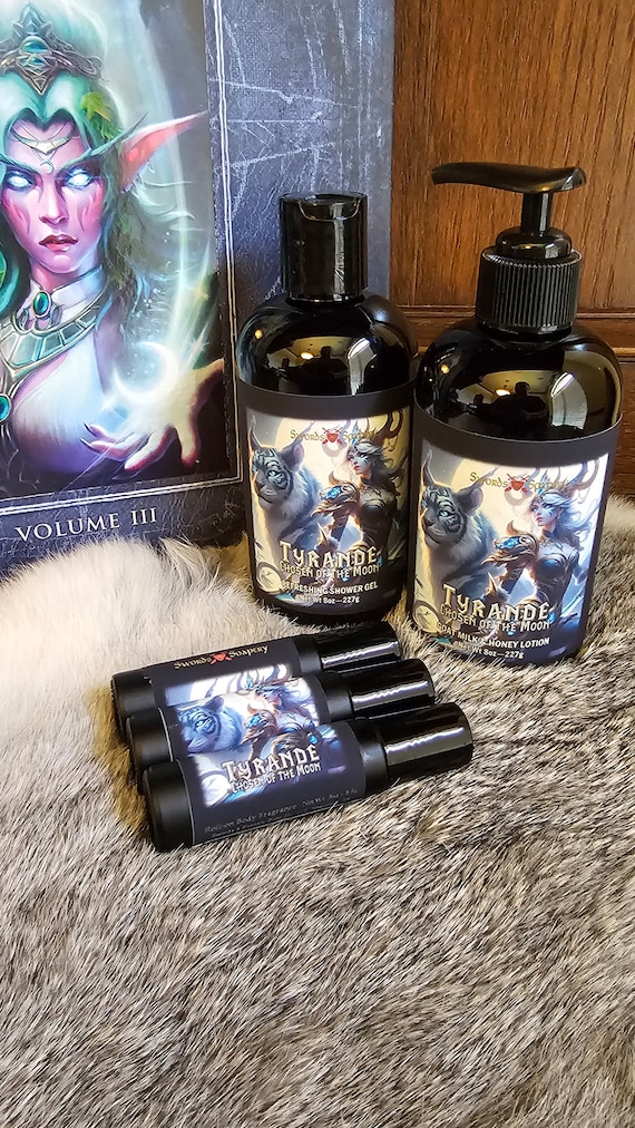 Tyrande Chosen of the Moon World of Warcraft WOW Body Wash, Lotion & Fragrance Collection