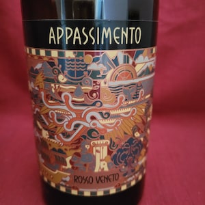 Appassimento Rosso Veneto, 2018 Passito, Italy, Wine Bottle Candle, Gift for Wine Lover, Recycled, Upcycled, Soy Candle, Ulysses&#39; Journey