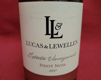 Lucas & Lewellen 2017 Pinot Noir Wine Bottle Candle