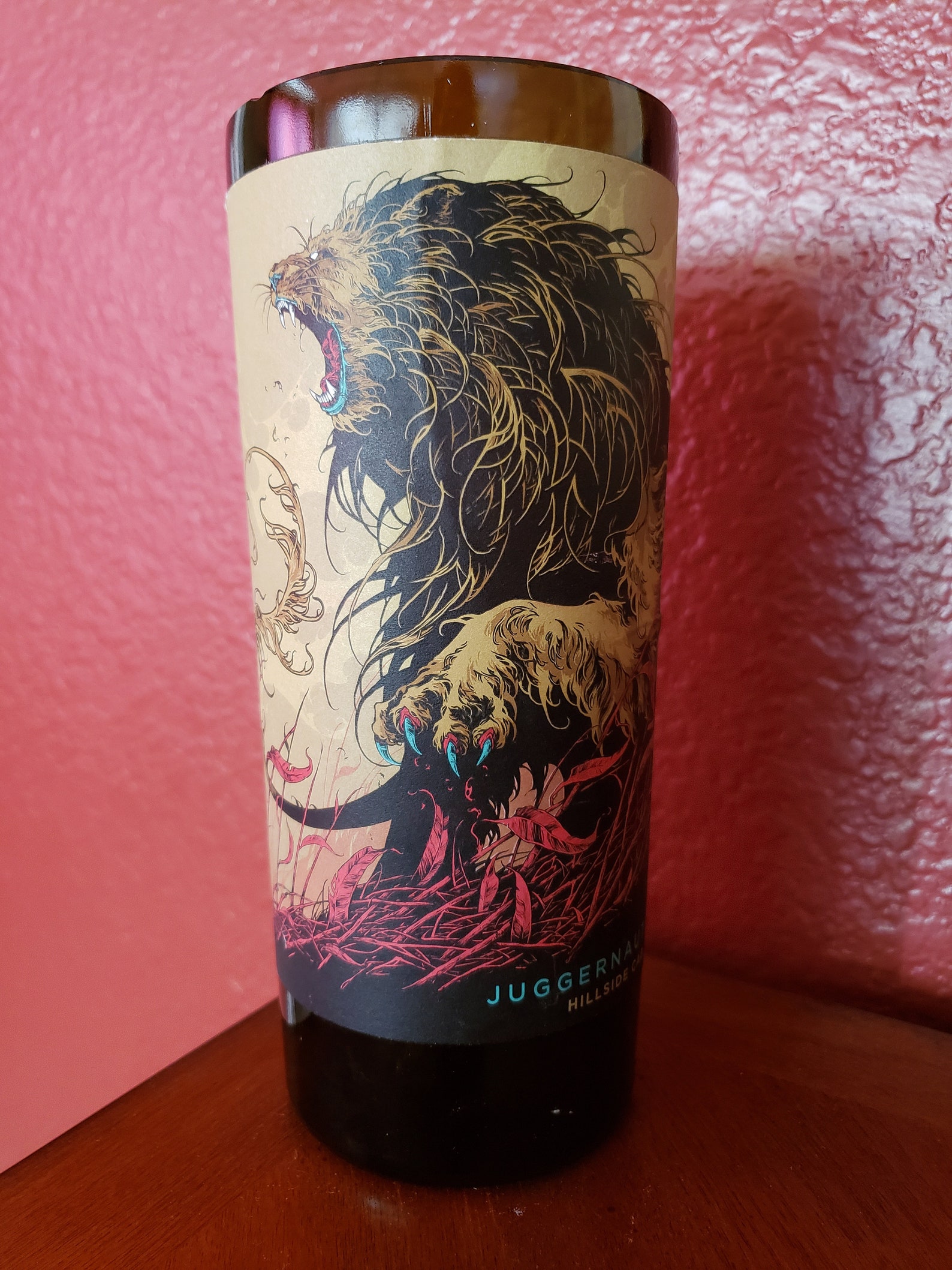 Juggernaut Hillside Cab 2017 Wine Bottle Candle Etsy