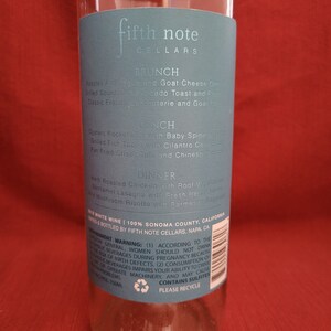 Fifth Note Cellars, 2019 Sauvignon Blanc, Sonoma County, CA, Wine Bottle Candle, Gift for Wine Lover, Recycled, Upcycled, Soy Candle image 3