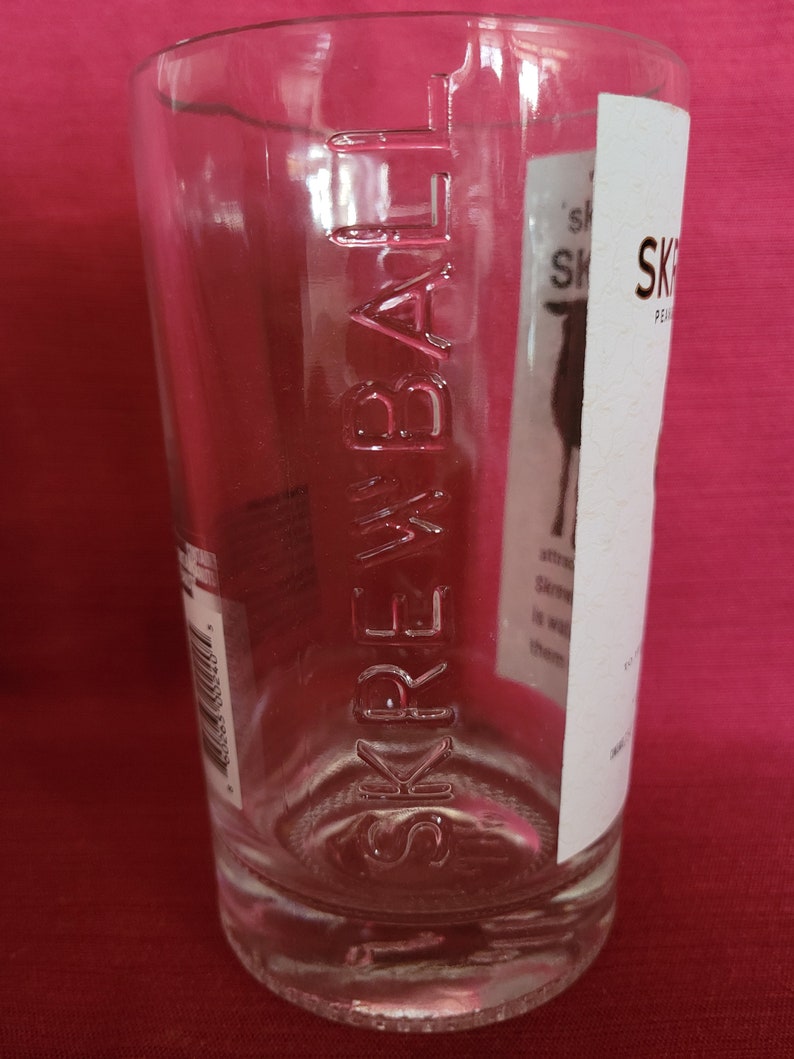 Skrewball Peanut Butter Whiskey Whisky Bottle Candle, Recycled Bottle