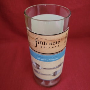 Fifth Note Cellars, 2019 Sauvignon Blanc, Sonoma County, CA, Wine Bottle Candle, Gift for Wine Lover, Recycled, Upcycled, Soy Candle image 4