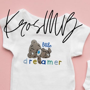 Teddy Bear Embroidery Design – Baby Shower Gift – Fill Stitch Pattern for Onesies, Blankets & More – 4 Sizes – Instant Download