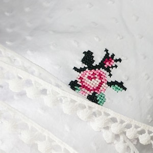Cross stitch mini roses machine embroidery design