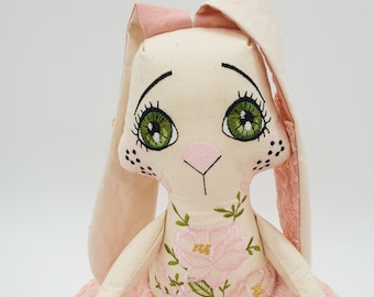 ITH Bunny Doll Embroidery File: Cuddle Toy Pattern (20x30cm)