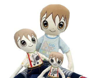 ITH in the hoop machine embroidery big eye doll Boy soft doll 4 sizes