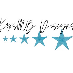 Mini Star Embroidery Design: 5 Sizes, 4x4 Hoop (Digital Download)