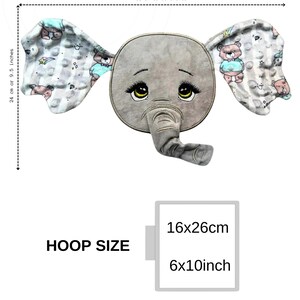 elephant applique instant download