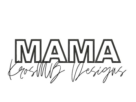 Mama Applique T-shirt embroidery design mother's day gift | Etsy