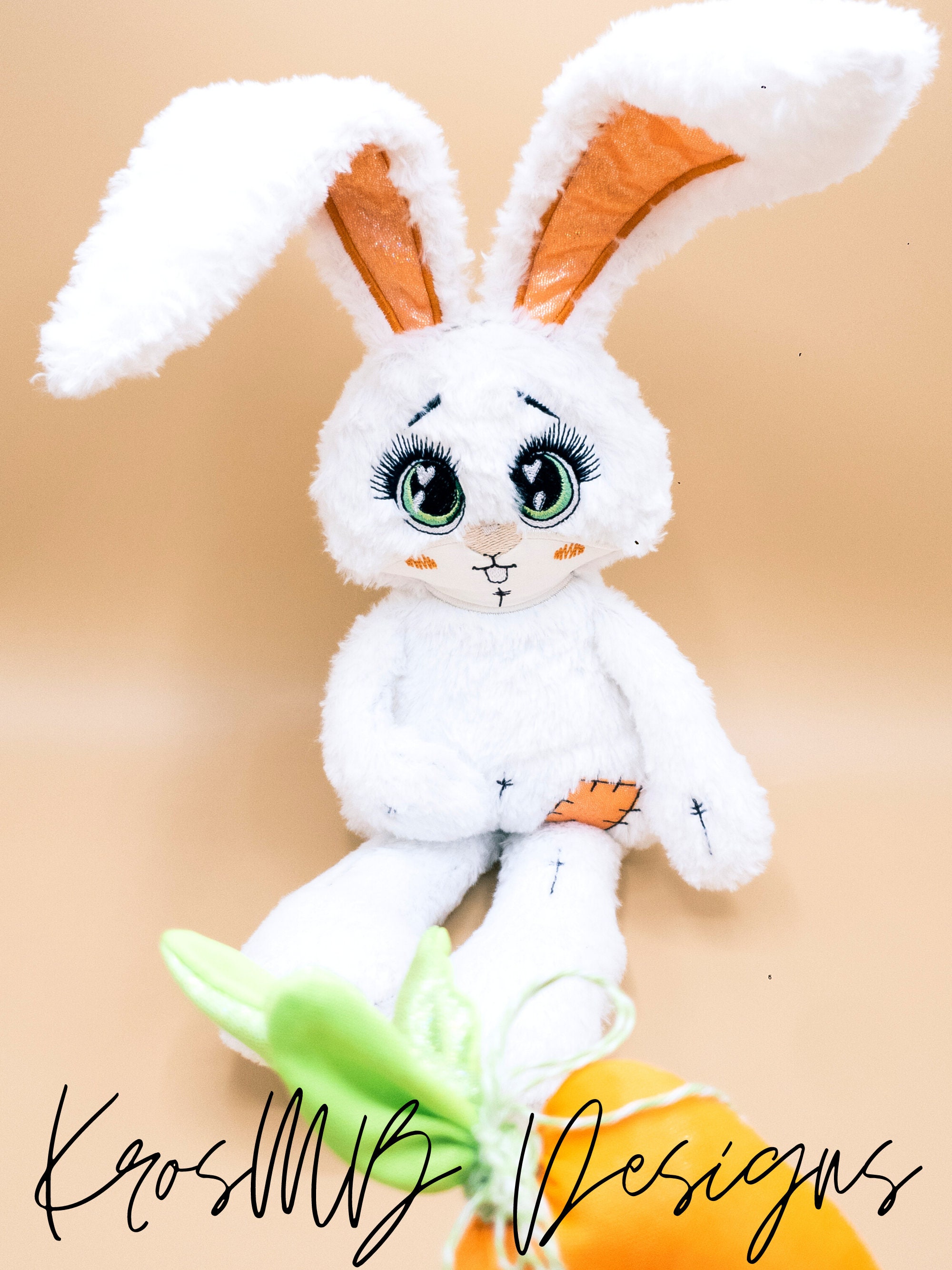 ITH in the Hoop Embroidery Plush Toy Rabbit 13CM X 18CM Hoop - Etsy