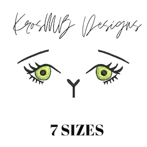 Bunny face embroidery design 4&quot;x4&quot;,6&quot;x6&quot; hoop