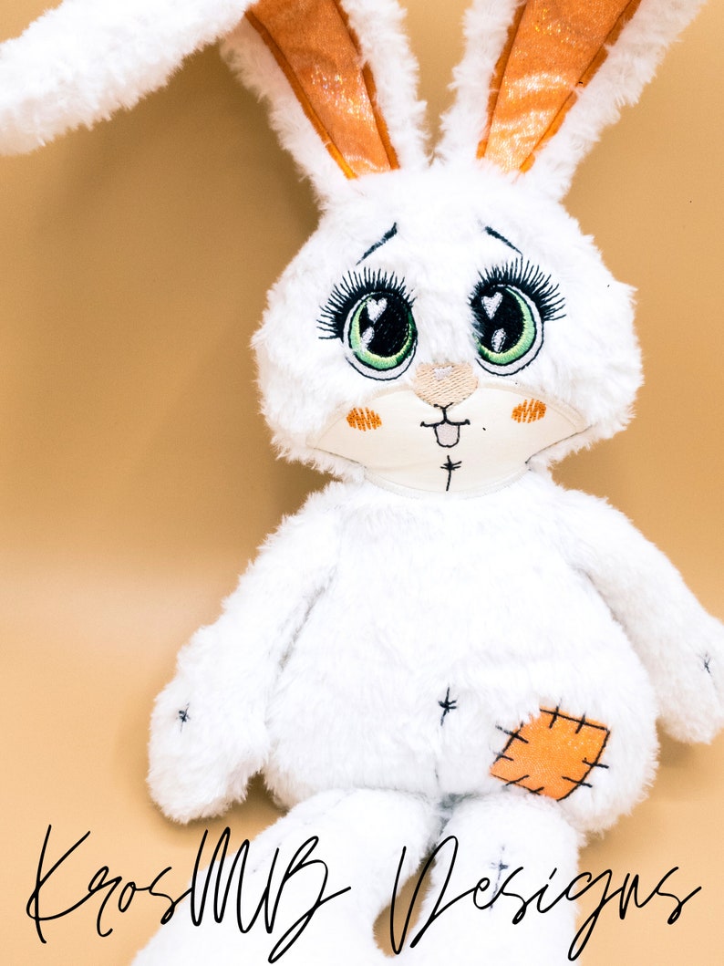 ITH in the Hoop Embroidery File Bun the Big Eye Bunny Big Eye Etsy