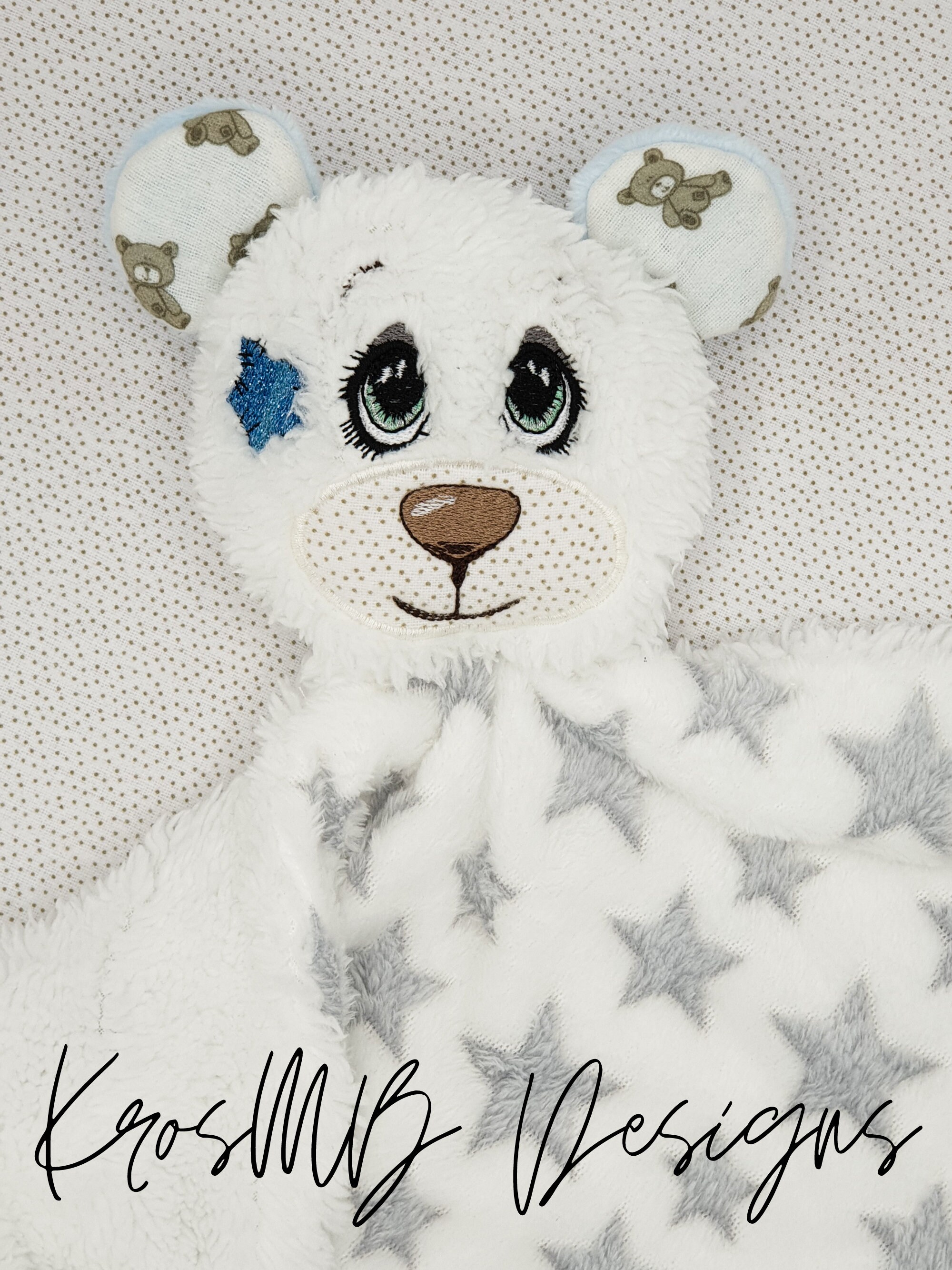 ITH in the hoop HUG ME Teddy Bear Lovey Pattern Machine Etsy