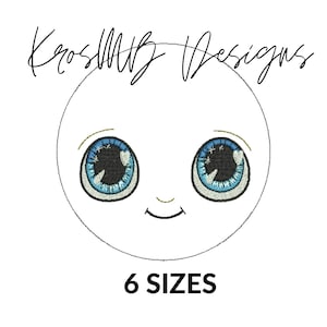 Boy face embroidery design 4&quot;x4&quot;,6&quot;x6&quot; hoop, cute doll face design