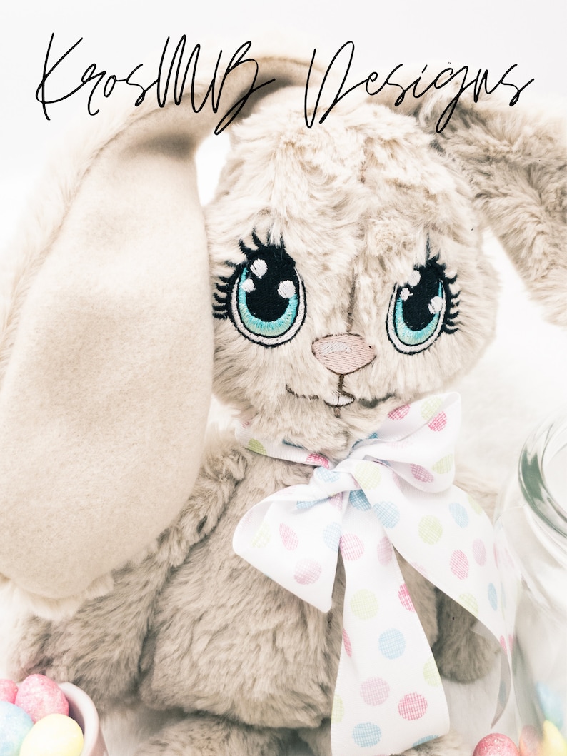 BUNNY WITH BOW, RABBIT FOR BABY SHOWER GIFT