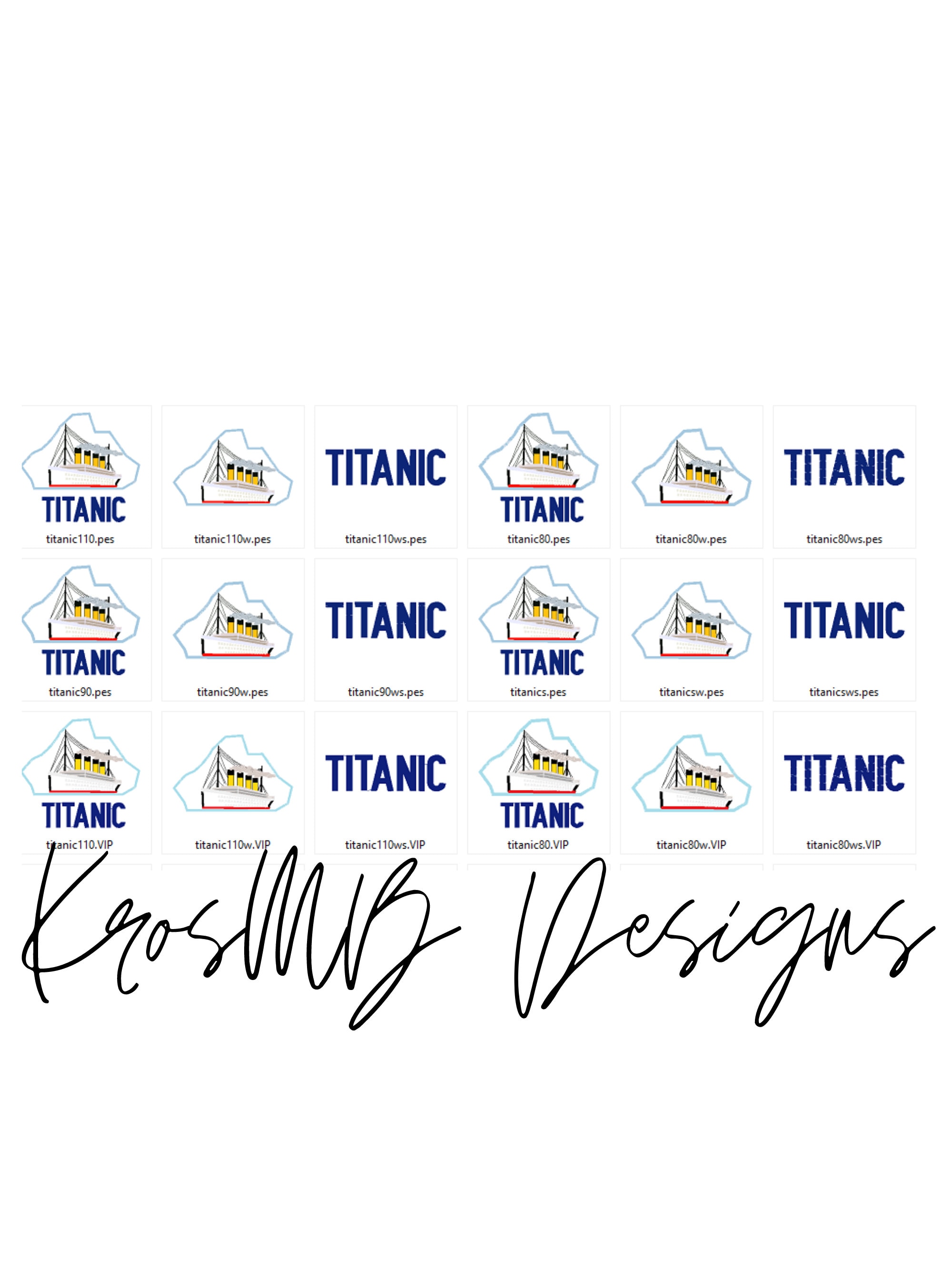 Titanic Ship Applique Embroidery Design20x30cm Hoop Cute Etsy