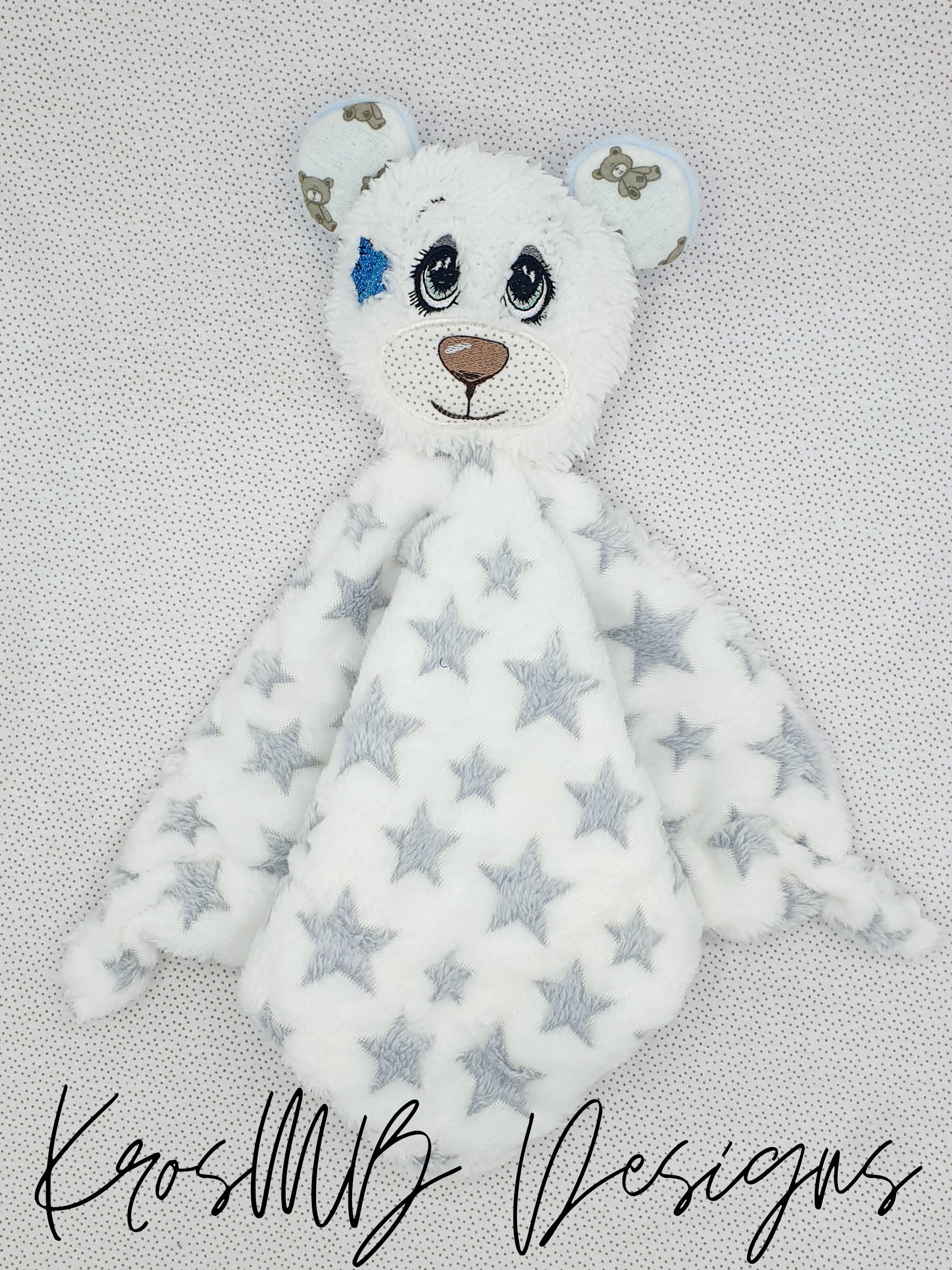 ITH in the hoop HUG ME Teddy Bear Lovey Pattern Machine Etsy