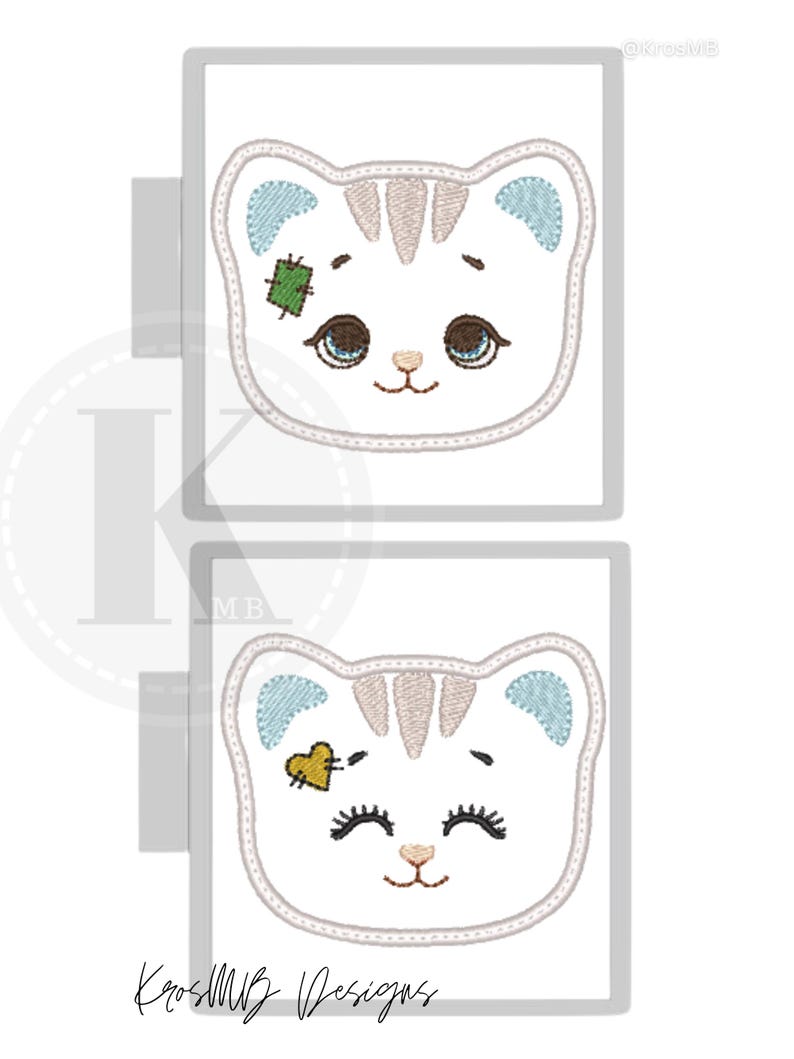 Applique Cat Embroidery Design Digital Download for Sweatshirts ...