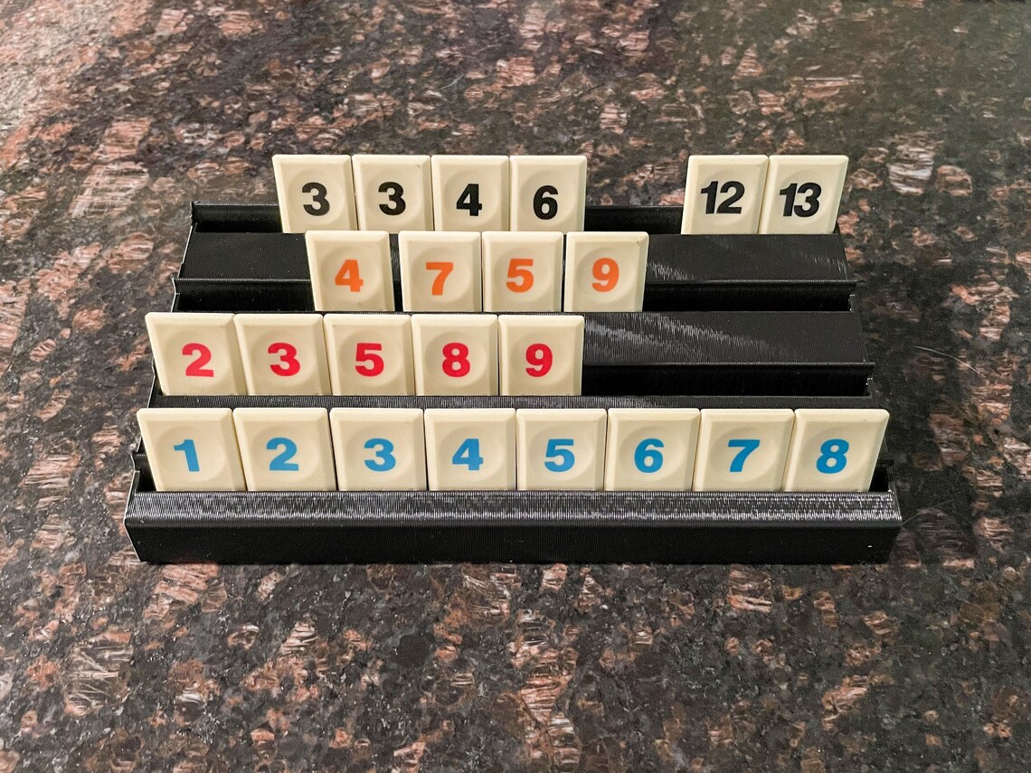 Four Tiered Rummikub Rack Original Size 9 Etsy