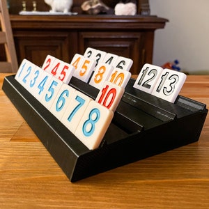 Four Tiered Rummikub Rack - Large Numbers Edition (9
