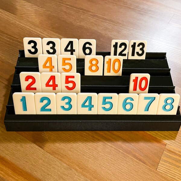 Four Tiered Rummikub Rack - Large Numbers Edition (9")