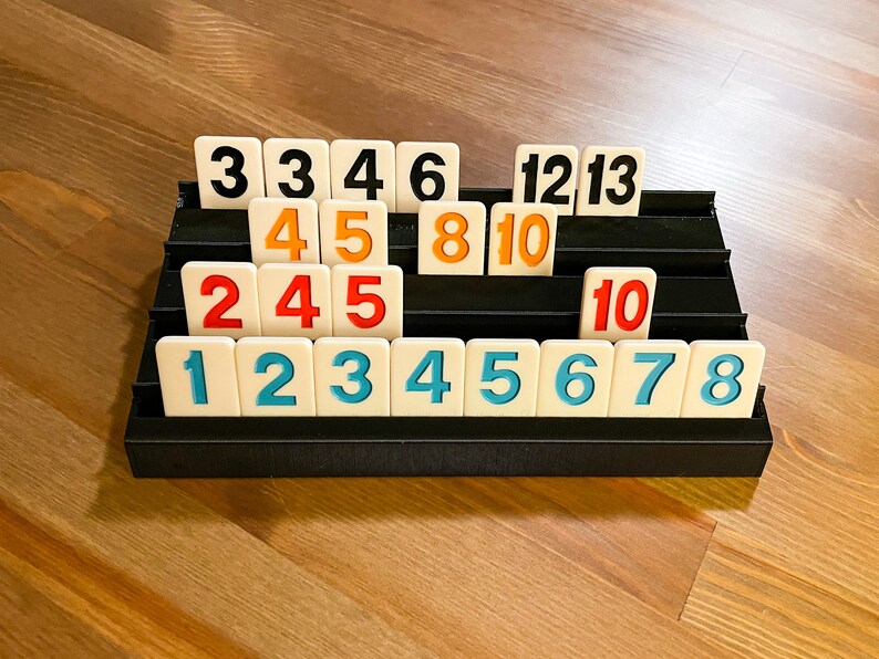 Four Tiered Rummikub Rack Large Numbers Edition 9 Etsy