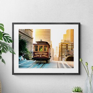 Vintage tram San Francisco fine art photo print, San Francisco photography, San Francisco USA Wall Art, San Francisco  street cityscape gift