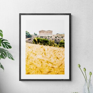 Temple of Segesta Sicily Italy fine art photo print, Sicily travel photography, Greek temple Sicily Wall Art gift, High quality print
