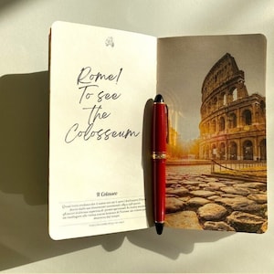 Italy notebook, Italy photo Journal, Italy inspired gift, Adventure Sketchbook, Italy travel diary, Italy traveller journal